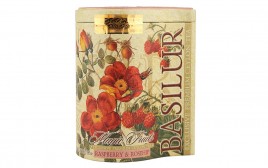 Basilur Magic Fruits Ceylon Tea Raspberry & Rosehip  Container  100 grams